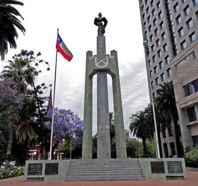 Monumento A Los Mártires De Carabineros. Sellos De Chile 
