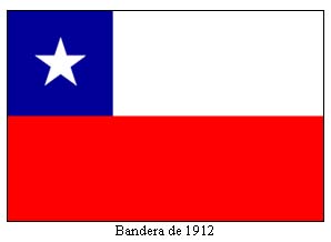 CHILE BANDERA VARIANTE 1912